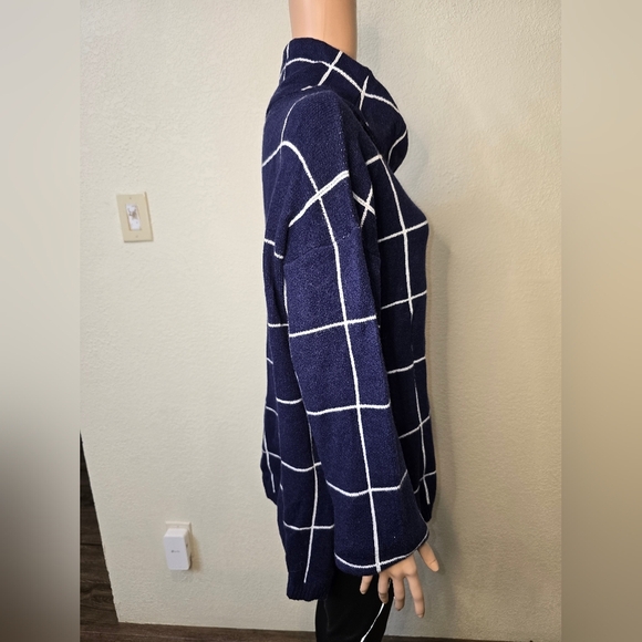 Kirundo Xl Navy Cowl Neck Long-sleeve Pullover Non-itchy Sweater - Picture 5 of 9